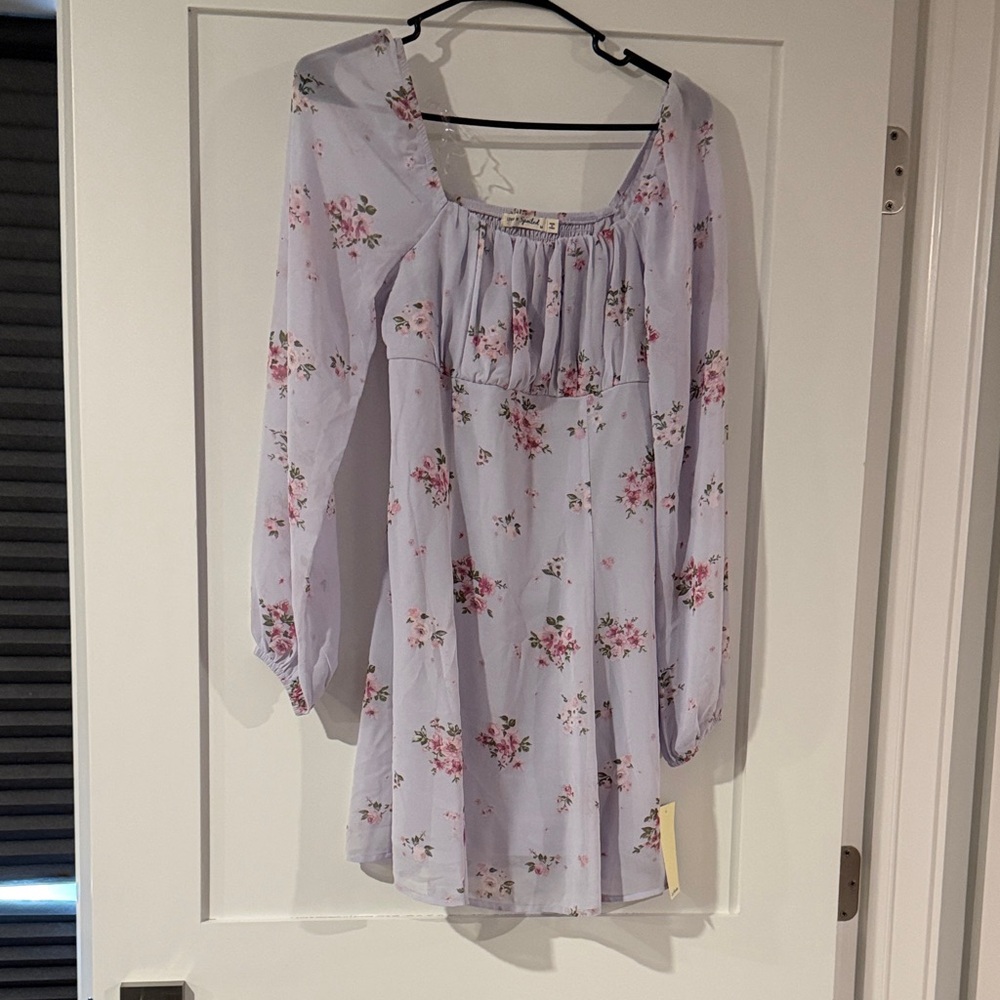 Floral Lavender Dress size medium